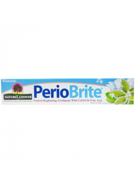 Nature's Answer, PerioBrite, Natural Brightening Toothpaste with CoQ10 & Folic Acid, Wintermint, 4 fl oz (113.4 g)