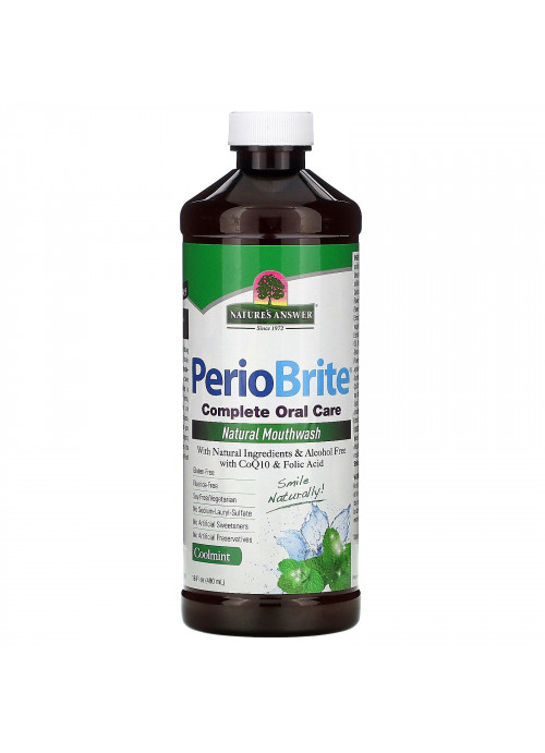 Nature's Answer, PerioBrite, Natural Mouthwash, Coolmint, 16 fl oz (480 ml)