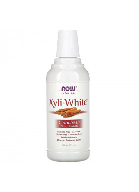 Now Foods, Solutions, XyliWhite Mouthwash, Cinnafresh, 16 fl oz (473 ml)