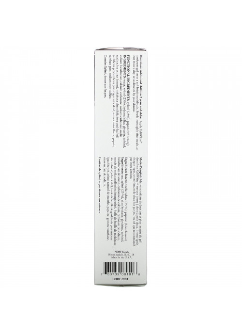 Now Foods, Solutions, XyliWhite Toothpaste Gel, Neem & Tea Tree, Mint, 6.4 oz (181 g)