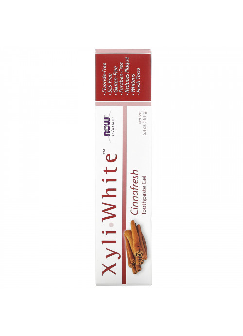 Now Foods, XyliWhite Toothpaste Gel, Cinnafresh, 6.4 oz (181 g)