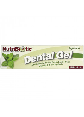 NutriBiotic, Dental Gel, Peppermint, 4.5 oz (128 g)