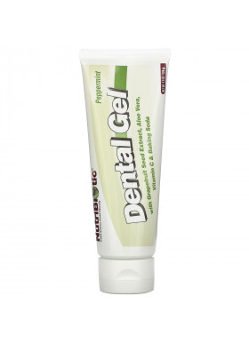 NutriBiotic, Dental Gel, Peppermint, 4.5 oz (128 g)