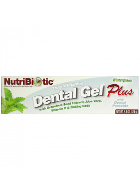 NutriBiotic, Dental Gel Plus, Truly Whitening, Wintergreen, 4.5 oz (128 g)
