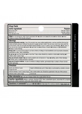 Orajel, Instant Pain Relief Gel, 3X Medicated For All Mouth Sores, 0.42 oz (11.9 g)