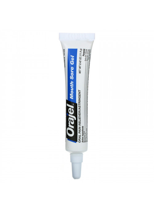 Orajel, Instant Pain Relief Gel, 3X Medicated For All Mouth Sores, 0.42 oz (11.9 g)