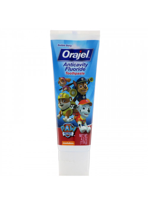 Orajel, Paw Patrol Anticavity Fluoride Toothpaste, Bubble Berry, 4.2 oz (119 g)