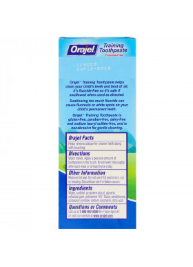 Orajel, Paw Patrol Training Toothpaste, Fluoride Free, Fruity Fun Flavor, 1.5 oz (42.5 g)