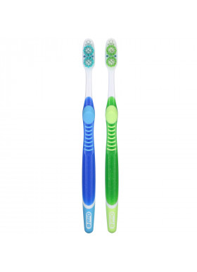 Oral-B, 3D White, Vivid Toothbrush, Medium, 2 Pack