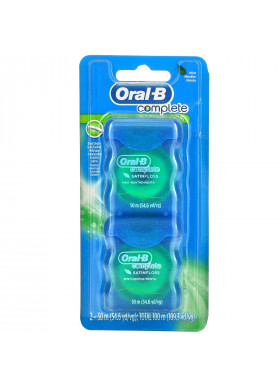 Oral-B, Complete, Satin Floss, Mint, 2 Pack, 54.6 yd (50 m) Each