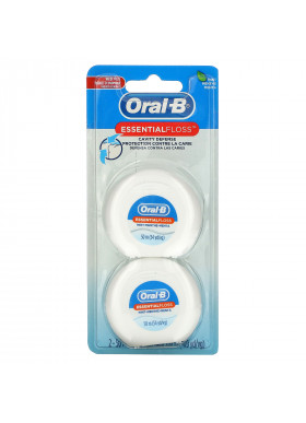 Oral-B, Essential Floss Value Pack, Mint, 2 Pack, 54.6 yd (50 m) Each