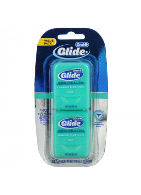 Oral-B, Glide, Pro-Health, Comfort Plus Floss, Mint, 2 Pack, 43.7 yd (40 m) Each