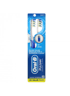Oral-B, Pulsar, Expert Clean Toothbrush, Soft, 2 Pack