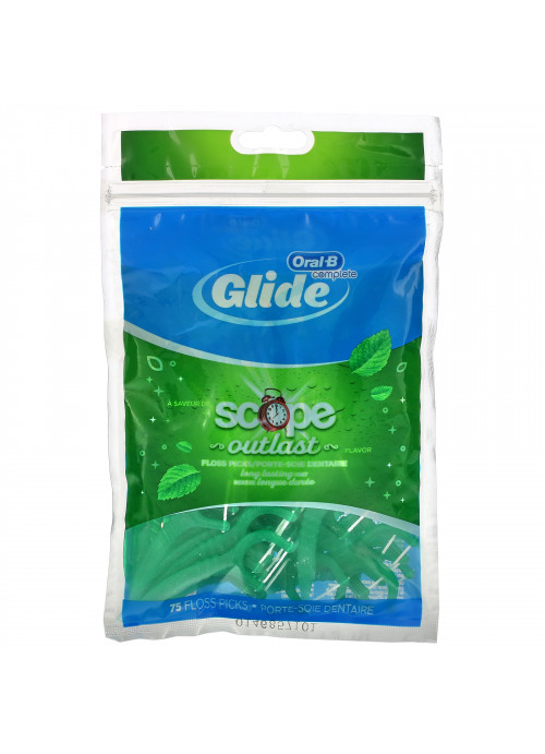 Oral-B, Scope Floss Picks, Outlast, 75 Floss Picks