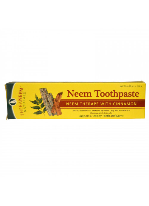 Organix South, TheraNeem Naturals, Neem Therapé with Cinnamon, Neem Toothpaste, 4.23 oz (120 g)