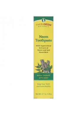 Organix South, TheraNeem Naturals, Neem Therapé with Mint, Neem Toothpaste, 0.7 oz (20 g)