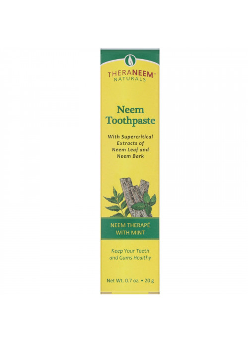 Organix South, TheraNeem Naturals, Neem Therapé with Mint, Neem Toothpaste, 0.7 oz (20 g)