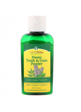 Organix South, TheraNeem Naturals, Neem Tooth & Gum Powder, Gentle Mint Therape, 40 g