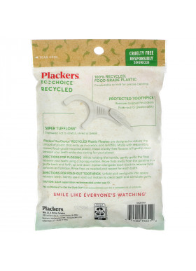 Plackers, EcoChoice, Dental Flossers, Fresh Mint, 90 Count