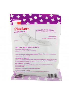 Plackers, Gentleslide, Dental Flossers, Mint , 90 Count