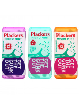 Plackers, Micro Mint, Mint Dental Flossers, 12 Count