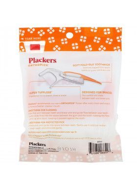 Plackers, Orthopick, Dental Flossers, 36 Count