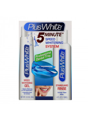 Plus White, 5 Minute Premier Whitening System, 3 Piece Whitening Kit
