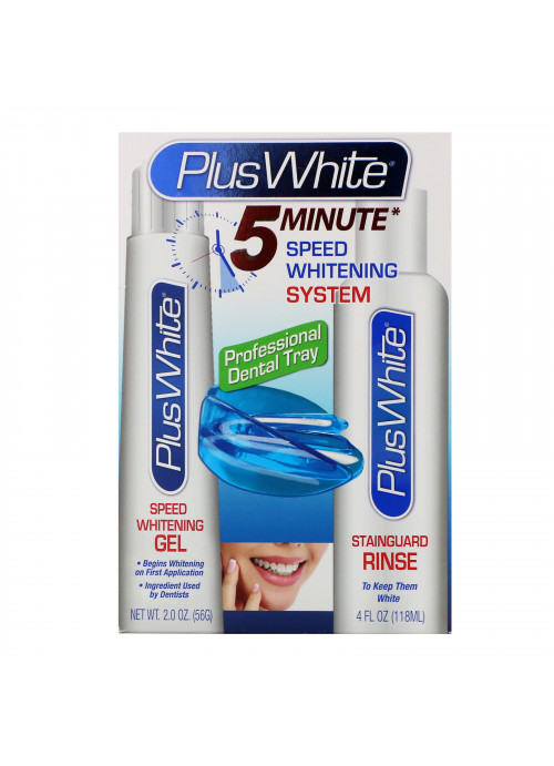 Plus White, 5 Minute Premier Whitening System, 3 Piece Whitening Kit