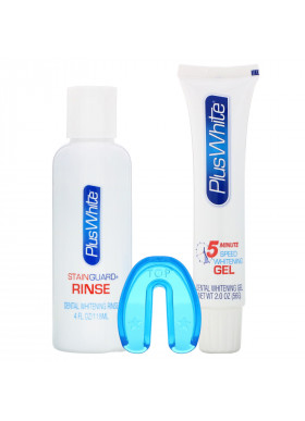 Plus White, 5 Minute Premier Whitening System, 3 Piece Whitening Kit