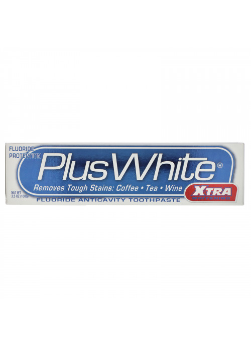 Plus White, Xtra Plus White Toothpaste with Tartar Control, Cool & Crisp Mint Flavor, 3.5 oz (100 g)
