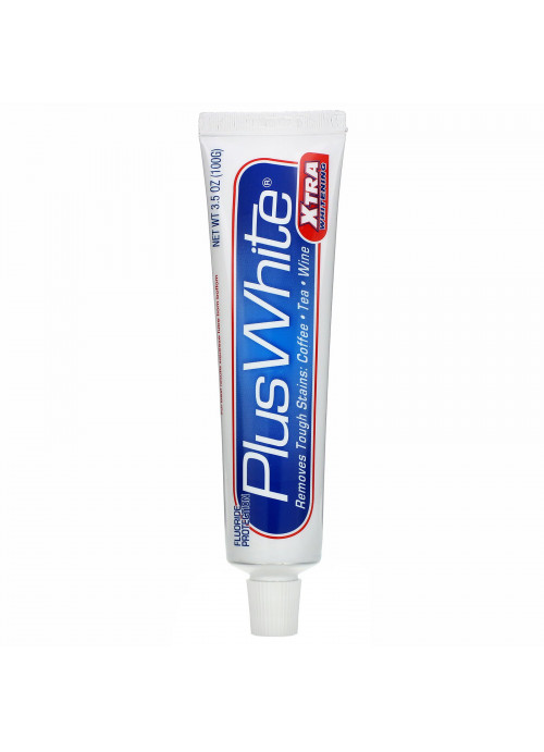Plus White, Xtra Plus White Toothpaste with Tartar Control, Cool & Crisp Mint Flavor, 3.5 oz (100 g)