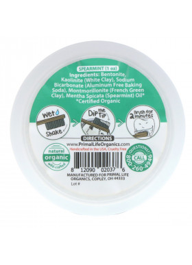 Primal Life Organics, Dirty Mouth Toothpowder, Spearmint, 1 oz (28 g)