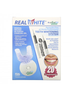 Primal Life Organics, Teeth Whitening System, Peroxide-Free, 20 Treatments