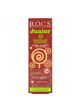 R.O.C.S., Junior,  Chocolate & Caramel Toothpaste, 6-12 Years, 2.6 oz (74 g)