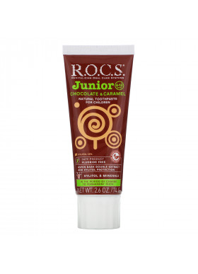 R.O.C.S., Junior,  Chocolate & Caramel Toothpaste, 6-12 Years, 2.6 oz (74 g)