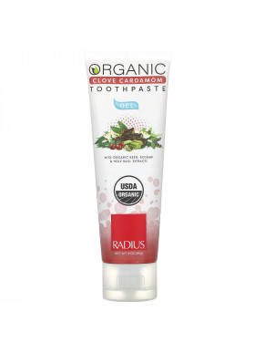 RADIUS, Organic Gel Toothpaste, Clove Cardamom, 3 oz (85 g)