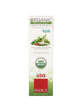 RADIUS, Organic Gel Toothpaste, Matcha Mint, 3 oz (85 g)