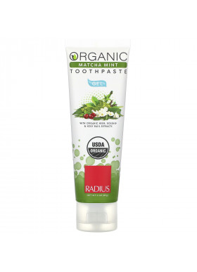 RADIUS, Organic Gel Toothpaste, Matcha Mint, 3 oz (85 g)