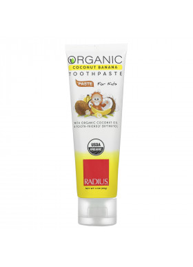 RADIUS, Organic Toothpaste, For Kids, 6 Months+, Coconut Banana, 3 oz (85 g)