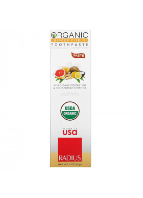 RADIUS, Organic Toothpaste, Ginger Citrus, 3 oz (85 g)