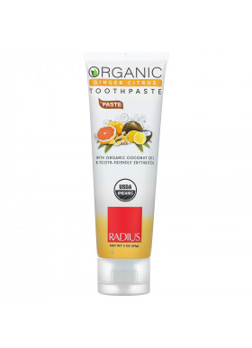 RADIUS, Organic Toothpaste, Ginger Citrus, 3 oz (85 g)