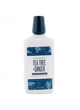 Schmidt's, Plant-Powered Mouthwash, Tea Tree + Ginger, 16 fl oz (473 ml)