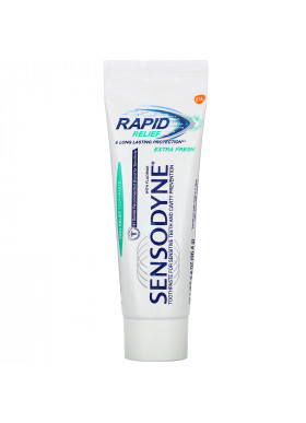 Sensodyne, Rapid Relief Toothpaste with Fluoride, Extra Fresh, 3.4 oz (96.4 g)