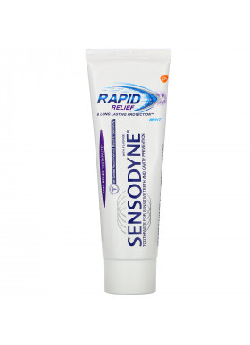 Sensodyne, Rapid Relief Toothpaste with Fluoride, Mint, 3.4 oz (96.4 g)