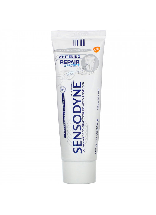 Sensodyne, Repair & Protect Whitening Toothpaste with Fluoride, 3.4 oz (96.4 g)