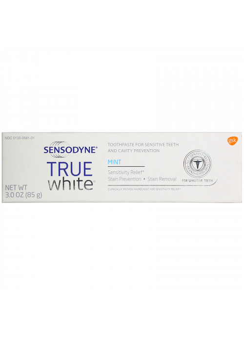 Sensodyne, True White Toothpaste, Mint, 3.0 oz (85 g)