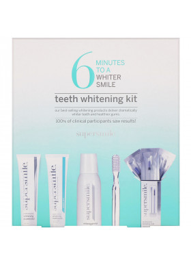 Supersmile, 6 Minutes to a Whiter Smile, Teeth Whitening Kit, 5 Piece Kit