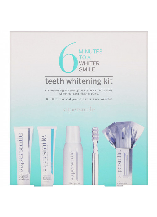 Supersmile, 6 Minutes to a Whiter Smile, Teeth Whitening Kit, 5 Piece Kit