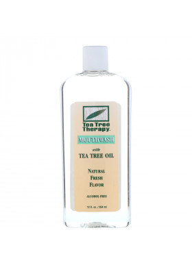 Tea Tree Therapy, Tea Tree Oil Mouthwash, Natural Fresh Flavor, 12 fl oz (354 ml)