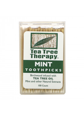 Tea Tree Therapy, Tea Tree TherapyToothpicks, Mint, 100 Approx.